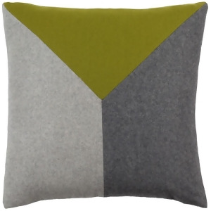 Jonah by Surya Poly Fill Pillow Olive/Black/Light Gray 22 x 22 Jh001-2222p - All
