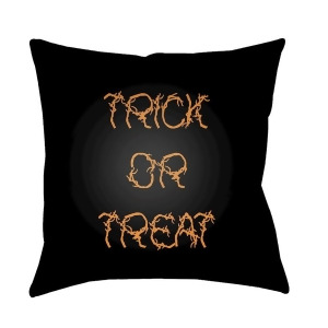 Boo by Surya Trick or Treat Poly Fill Pillow Black 20 x 20 Boo126-2020 - All