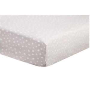 Babyletto Tuxedo Grey Dots Fitted Crib Sheet T11567 - All