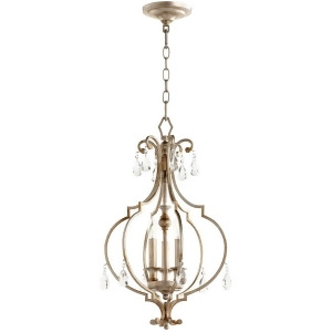 Quorum Ansley 3 Light 14 Entry Aged Silver Leaf 6714-3-60 - All