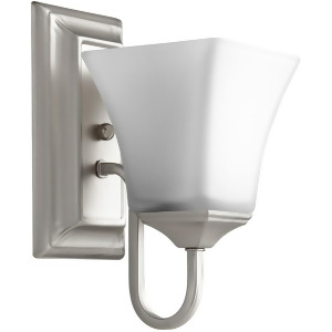 Quorum 1 Light Wall Mount Satin Nickel/Satin Opal 5504-1-65 - All