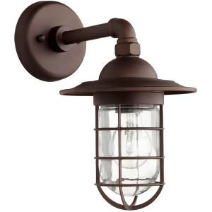 Quorum Bowery 1 Light 7.5 Wall Mount Oiled Bronze 7082-86 - All