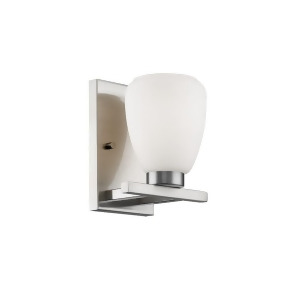 Millennium Lighting 1 Light Sconce Satin Nickel/Etched White 241-Sn - All