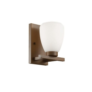 Millennium Lighting 1 Light Sconce Rubbed Bronze/Etched White 241-Rbz - All