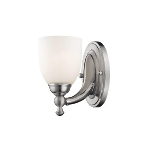 Millennium Lighting 1 Light Wall Sconce Satin Nickel/Etched White 621-Sn - All