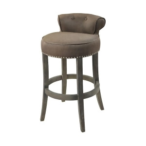 Sterling Industries Saloon Bar chair Taupe Dark Wood 1204-029 - All