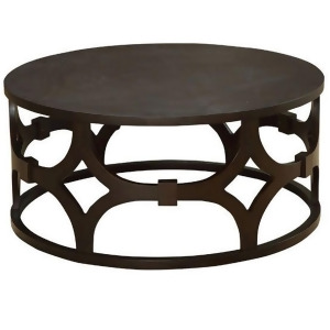 Armen Living Tuxedo Round Coffee Table Lctuco - All