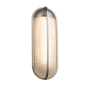 Justice Led Fusion Starboard Large Sconce Nickel/Weave Fsn-7574w-weve-nckl - All