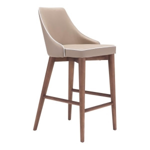Zuo Modern Moor Counter Chair Chair Beige 100279 - All