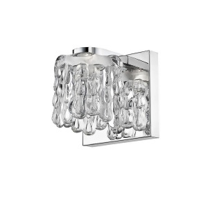 Z-lite Tempest 1 Light Wall Sconce Chrome Clear 908-1S-led - All