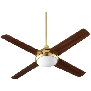 Quorum Quest 1 Ceiling Fan Aged Brass 68524-80 - All