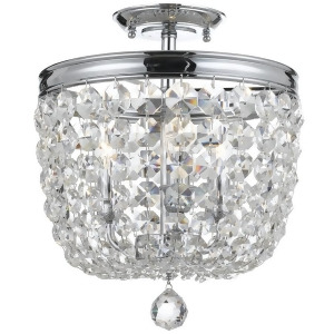 Crystorama Archer 3 Light Crystal Polished Chrome Ceiling Mount 783-Ch-cl-mwp - All
