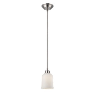 Canarm Quincy 1 Light Pendant Brushed Nickel Ipl431a01bn - All