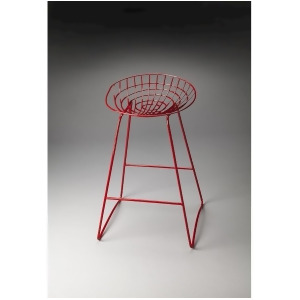 Butler Ludwig Red Metal Bar Stool Red 5140293 - All