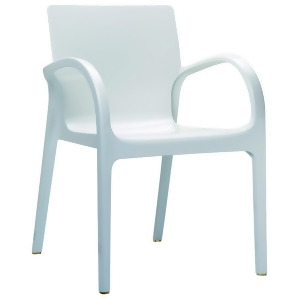 Compamia Dejavu Polycarbonate Arm Chair Glossy White Isp032-gwhi - All