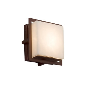 Justice Design Led Clouds Avalon Square In/Out Sconce Bronze Cld-7561w-dbrz - All