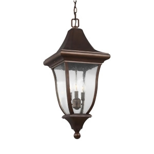Feiss Oakmont 3 Light Outdoor Pendant Lantern Patina Bronze Ol13109ptbz - All
