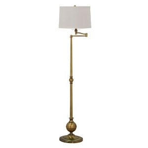 House of Troy Essex 61 Swing Arm Floor Lamp Antique Brass E904-ab - All