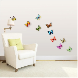 Walplus 3D Colourful Butterflies Ii Ws1022 - All