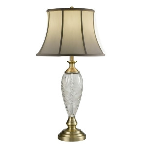Dale Tiffany Brewars 24% Lead Crystal Table Lamp Antique Brass Sgt16153 - All