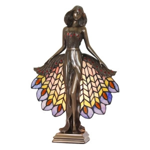Dale Tiffany Luna Sculpture Tiffany Accent Lamp Cold Cast Bronze Sta16139 - All