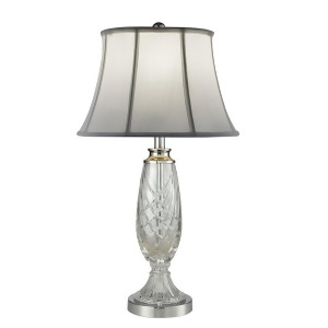Dale Tiffany Claven 24% Lead Crystal Table Lamp Polished Chrome Sgt16151 - All