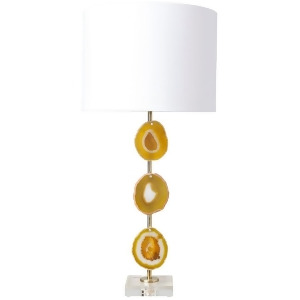 Winston Table Lamp by Surya Organic Base with White Shade Hor-100 - All