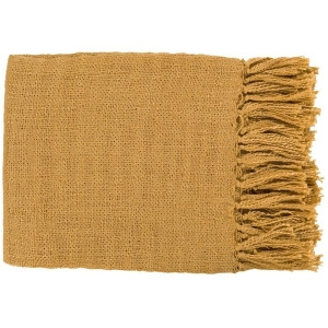 Tilda by Surya Throw Blanket Mustard Tid007-5951 - All