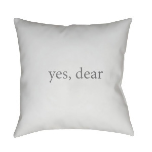 Yes Dear by Surya Poly Fill Pillow Blue/Gray 18 x 18 Qte060-1818 - All