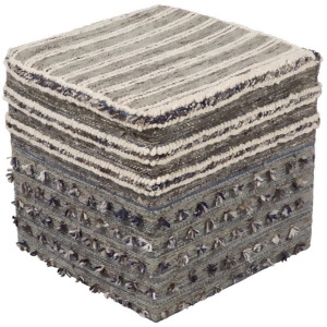 Scotia Pouf by Surya Gray Scpf002-181818 - All