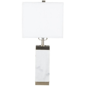 Greenlee Portable Lamp by Surya Polished Base/White Shade Grl-001 - All