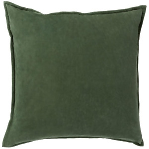 Cotton Velvet by Surya Poly Fill Pillow Dark Green 18 x 18 Cv008-1818p - All