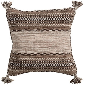 Trenza by Surya Down Pillow Camel/Dk.Brown/Ivory 18 x 18 Tz002-1818d - All