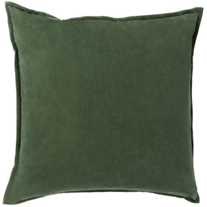 Cotton Velvet by Surya Down Fill Pillow Dark Green 22 x 22 Cv008-2222d - All
