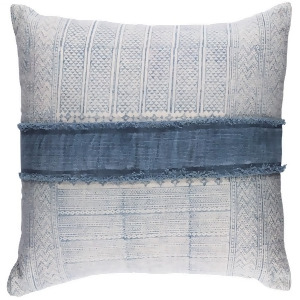 Lola by Surya Down Fill Pillow Cream/Navy/Pale Blue 30 Ll003-3030d - All