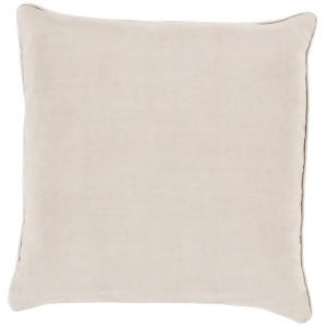 Linen Piped by Surya Poly Fill Pillow Ivory/Cream 22 x 22 Lp008-2222p - All