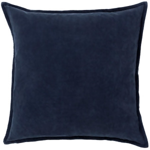 Cotton Velvet by Surya Poly Fill Pillow Charcoal 20 x 20 Cv009-2020p - All