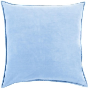 Cotton Velvet by Surya Poly Fill Pillow Bright Blue 20 x 20 Cv015-2020p - All