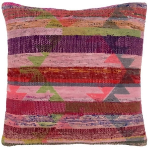Thames by Surya Down Pillow Pale Pink/Dk.Red/Violet 20 x 20 Tae001-2020d - All