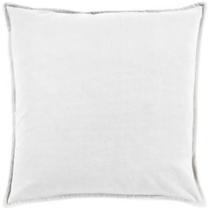 Cotton Velvet by Surya Poly Fill Pillow Medium Gray 22 Square Cv013-2222p - All