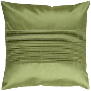 Solid Pleated by Surya Down Fill Pillow Dark Green 22 x 22 Hh013-2222d - All