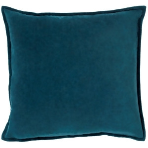 Cotton Velvet by Surya Poly Fill Pillow Teal 20 x 20 Cv004-2020p - All