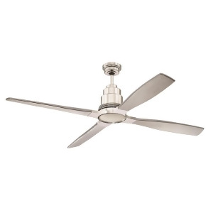 Craftmade Ricasso 60 Ceiling Fan Kit Polished Nickel Brushed Nickel K11285 - All
