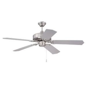 Craftmade Pro Energy Star 52 Ceiling Fan Kit Polished Nickel Brushed Nickel - All