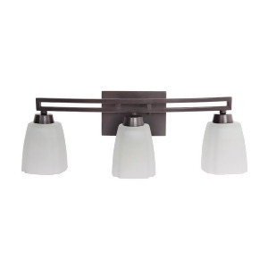 Craftmade Sumner 3 Light Vanity Oiled Bronze w/Veined Frosted Glass 14921Ob3 - All