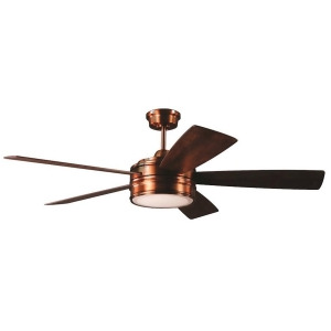 Craftmade Braxton 52 Ceiling Fan w/Blades Brushed Copper Dark Cedar/Chestnut - All