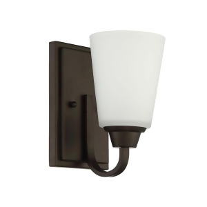 Craftmade Grace 1 Light Vanity Light Espresso w/White Frosted Glass 41901-Esp - All