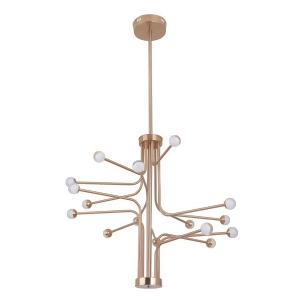 Craftmade Solis 16 Arm Led Chandelier Satin Brass w/Frosted/Clear - All