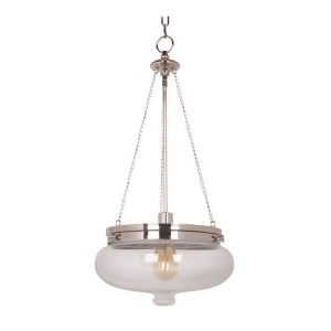 Craftmade Yorktown 1 Light Pendant Polished Nickel w/Antique Clear 35041-Pln - All
