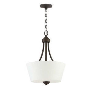 Craftmade Grace 3 Light Inverted Pendant Espresso w/White Frosted 41943-Esp - All